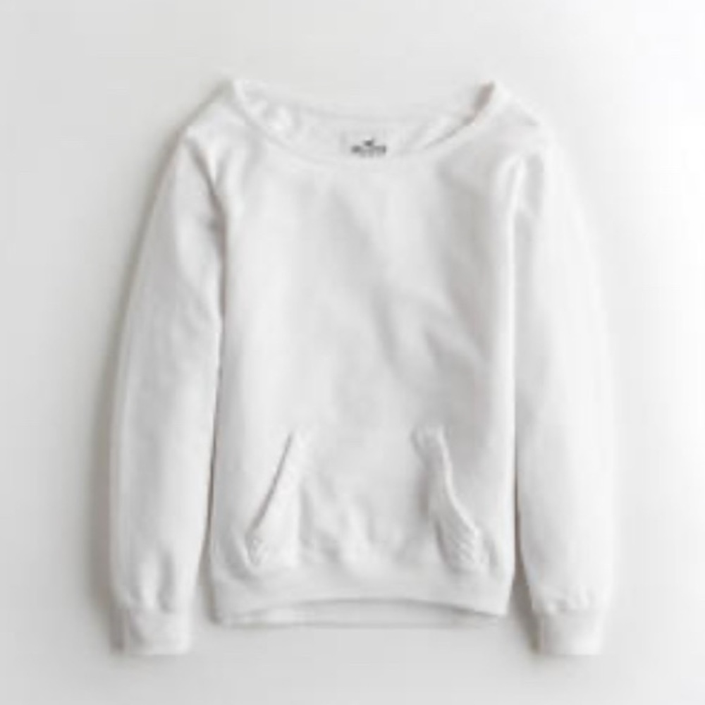 Oversized Off-The-Shoulder Sweatshirt